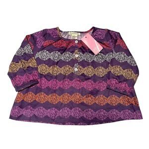 NWT Anthem Of The Ants Poet Button Blouse Size 4T